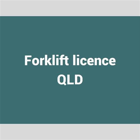 replace lost forklift licence qld